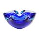 Cendrier en verre de Murano bleu