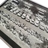 Framed film photograph: cars from the 1950s