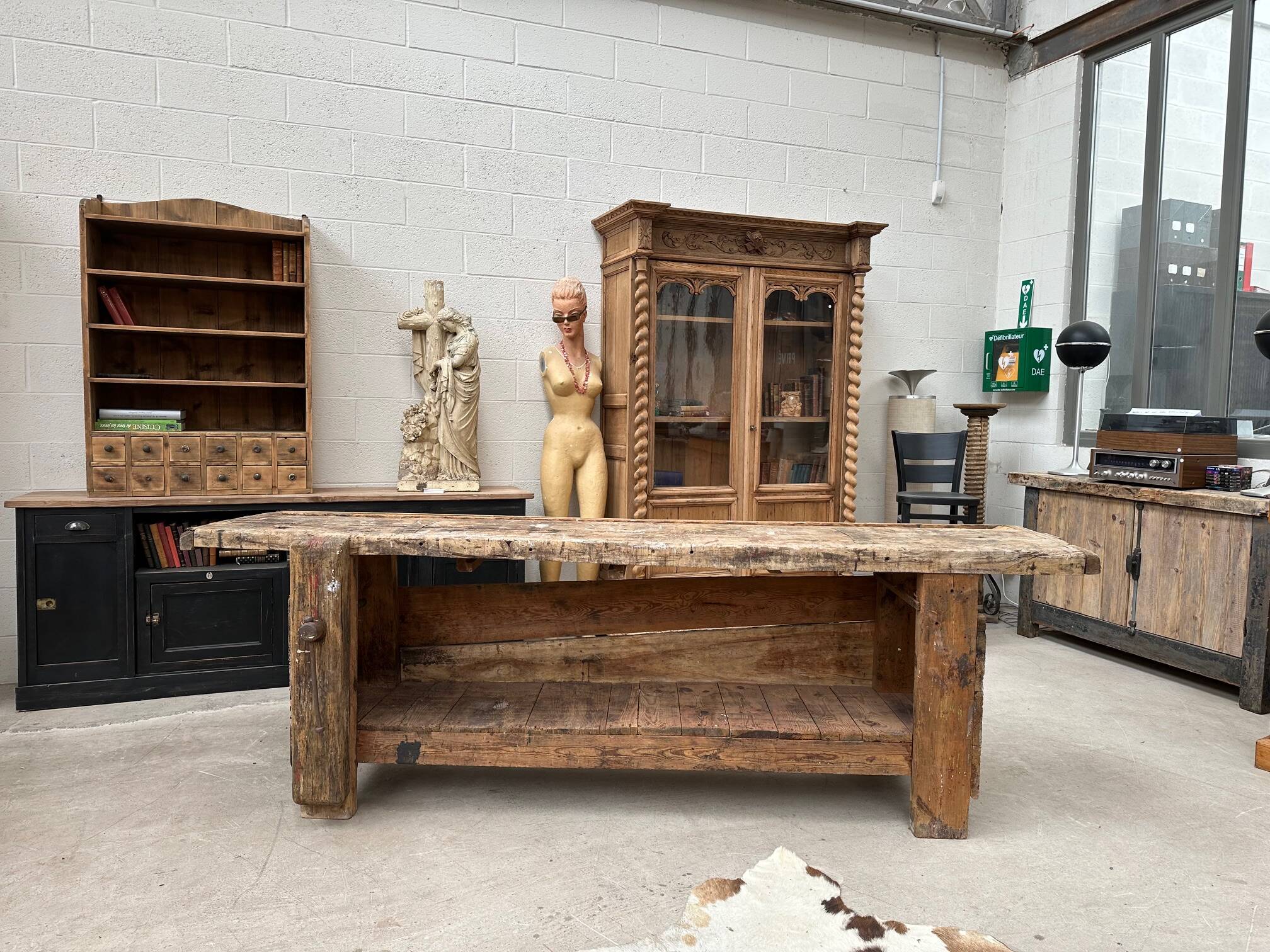 Artist's workbench, early 20th century