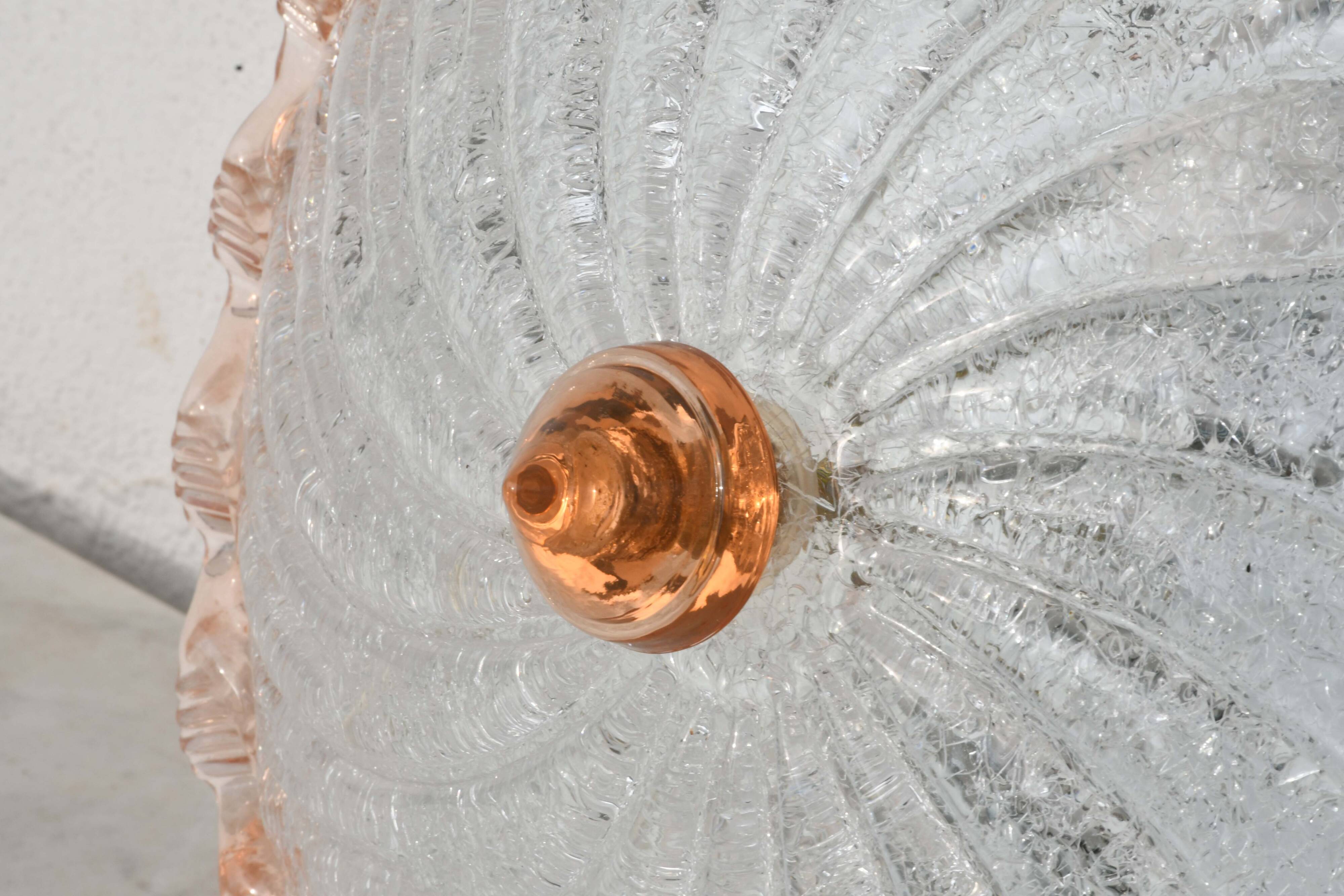 Lustre en verre de Murano Lady Pink, Murano, 1970