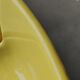 Waiting bench, vintage yellow banquette