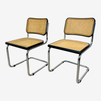 Set de 2 chaises Cesca B32 par Marcel Breuer