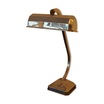 Chrome art deco lamp
