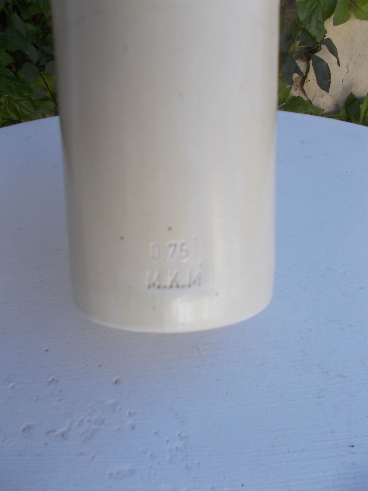 MKM stoneware bottle