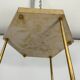 Vintage Italian brass and perspex chandelier by Zeroquattro from 70s
