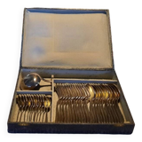 Silver metal cutlery set
