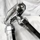 Towel rack chrome art deco 1930 old bathroom