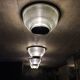 Black Holophane wall light