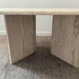 Table basse en travertin années 70
