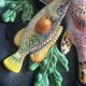 trompe l'oeil plate - Vallauris Majolica - Fish/Seafood -
