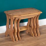 Retro Restored Ercol Chantry Nest Of Elm Tables