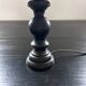 Small black wooden lamp
