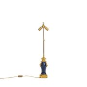 Porcelain and bronze lamp, circa 1880