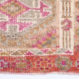 Shades Of Pink Cream Vintage Runner Rug, 85x330Cm