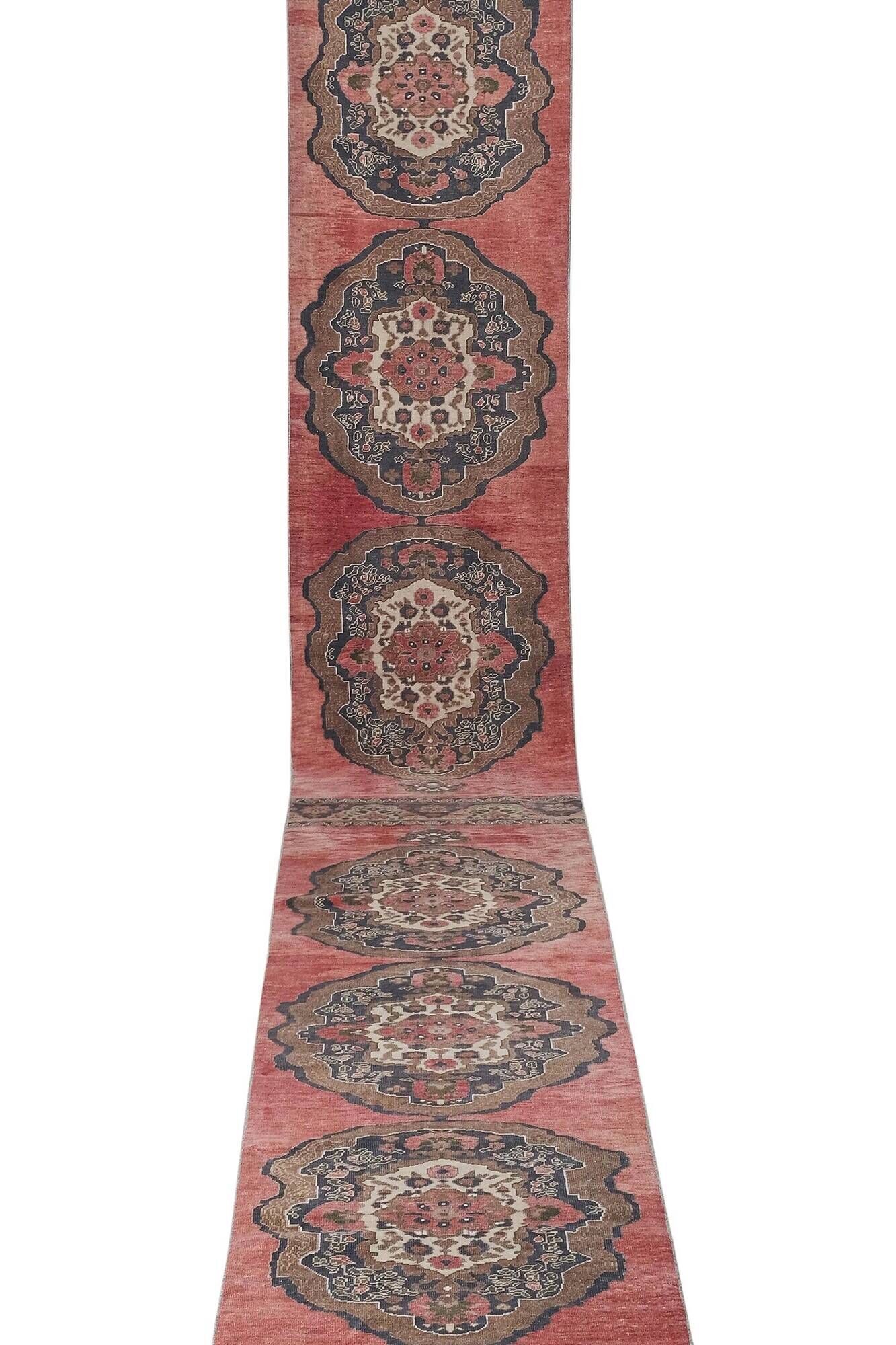 Vintage Turkish hallway rug 86x685 cm
