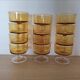 Amber Luminarc glasses/cups