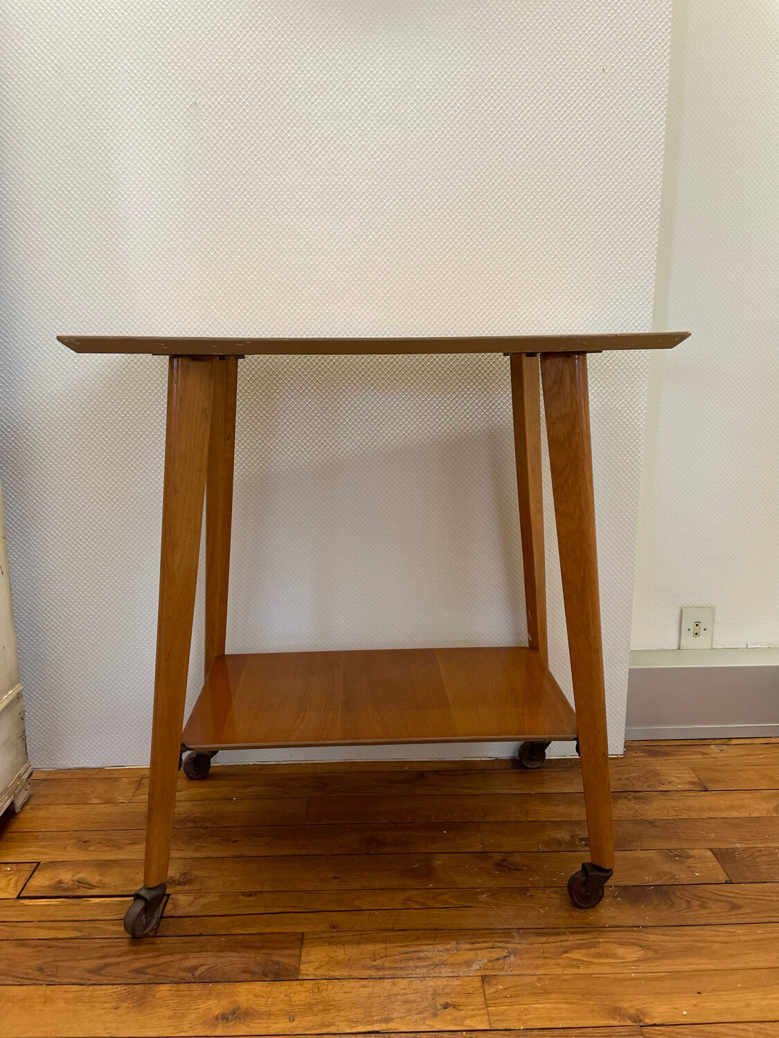 Table serving legs vintage compass 1950