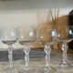 Service de 12 verres à pied sculptural féminin