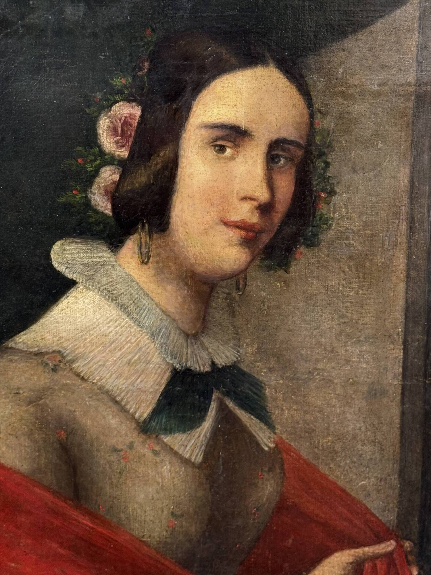 Portrait d'une jeune femme école italienne