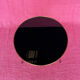 Gueridon/table d’appoint/table a cafe tripode metal dore et plateau ve