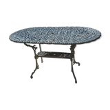 Aluminum cast iron garden table