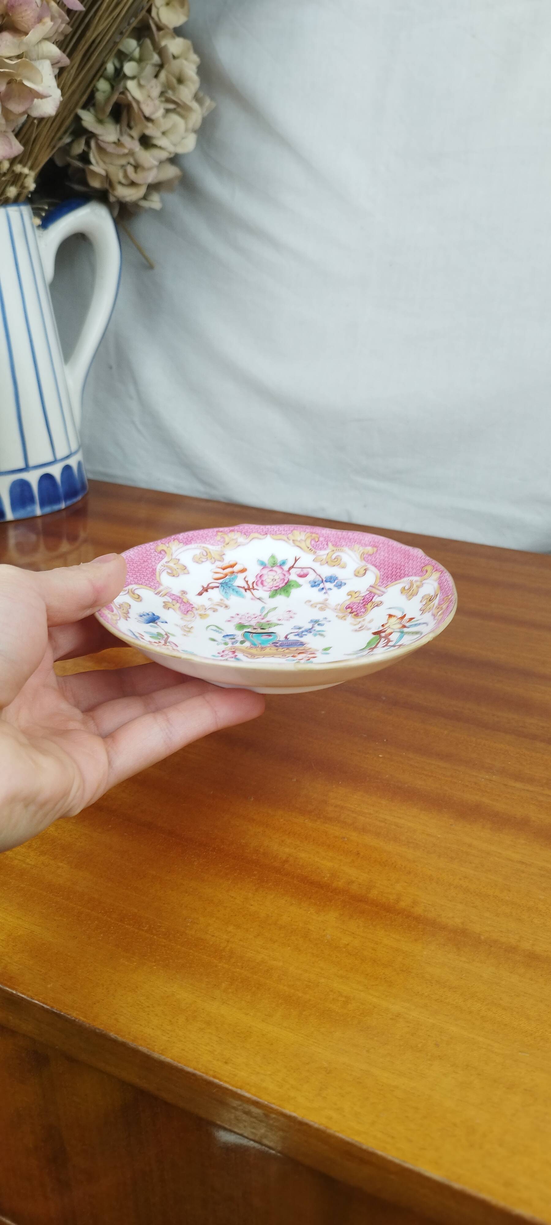 Porcelain Cup & Saucer, Palais Royal Lahoche in Paris, 19th Century Chinese Decor