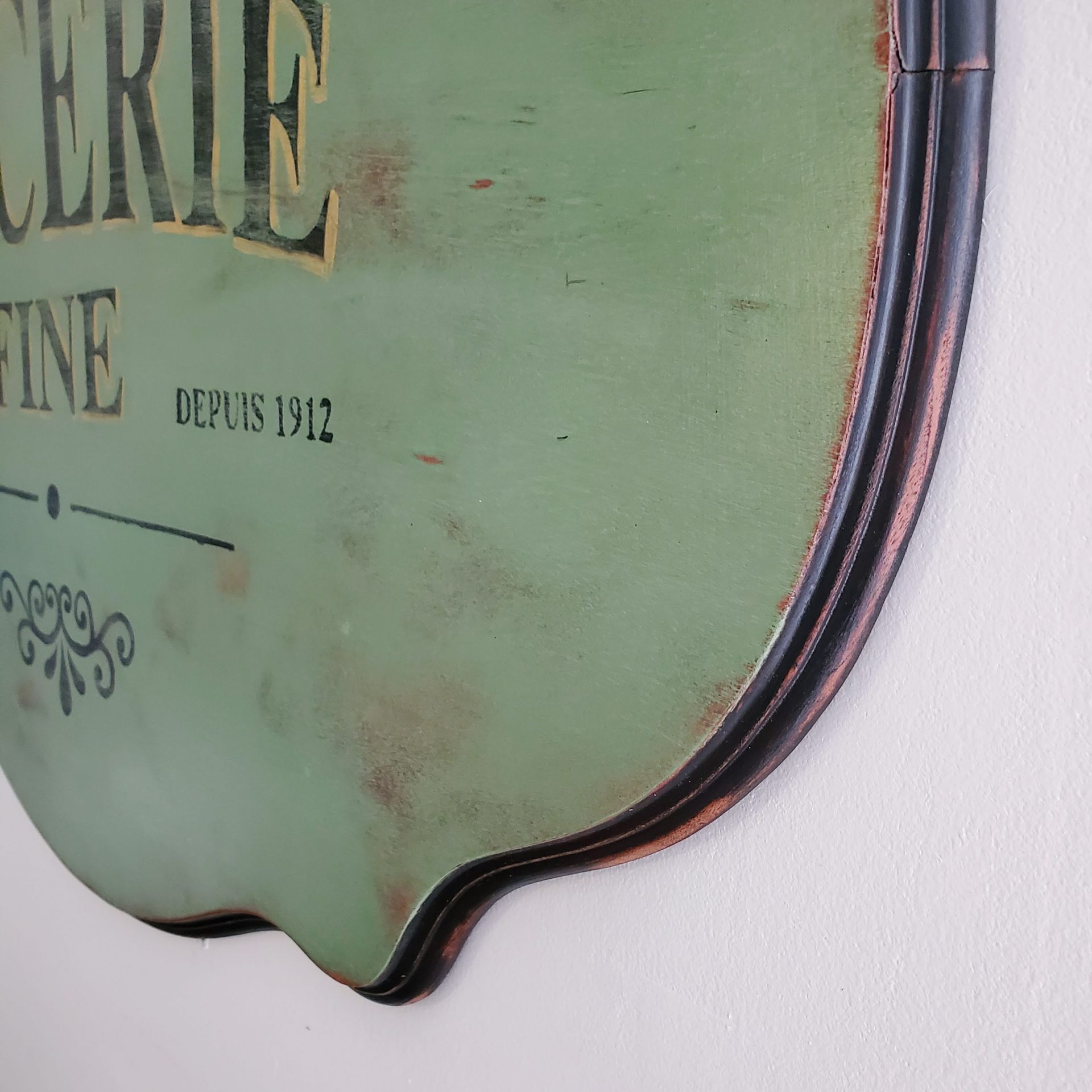 Hand-painted vintage sign