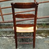 Fauteuil bonne femme paillé