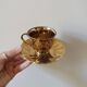 Vintage golden porcelain cups
