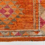 3x10 Burnt Orange Turkish Handmade Wool Runner Rug, 85x318 Cm