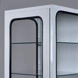 Cabinet Médical Vintage en Fer et Verre, 1970s