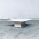 Italian Travertine Square Coffee Table, 1970s