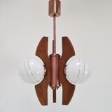 Lustre du milieu du siècle par Elektrofem, Hongrie, années 1970