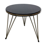 Tabouret rond vintage pied Eiffel