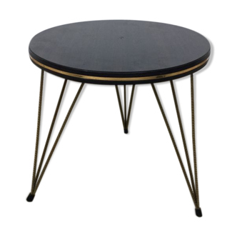 Tabouret rond vintage pied Eiffel