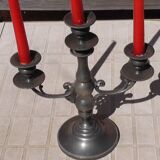 Pewter candlestick 3 branches
