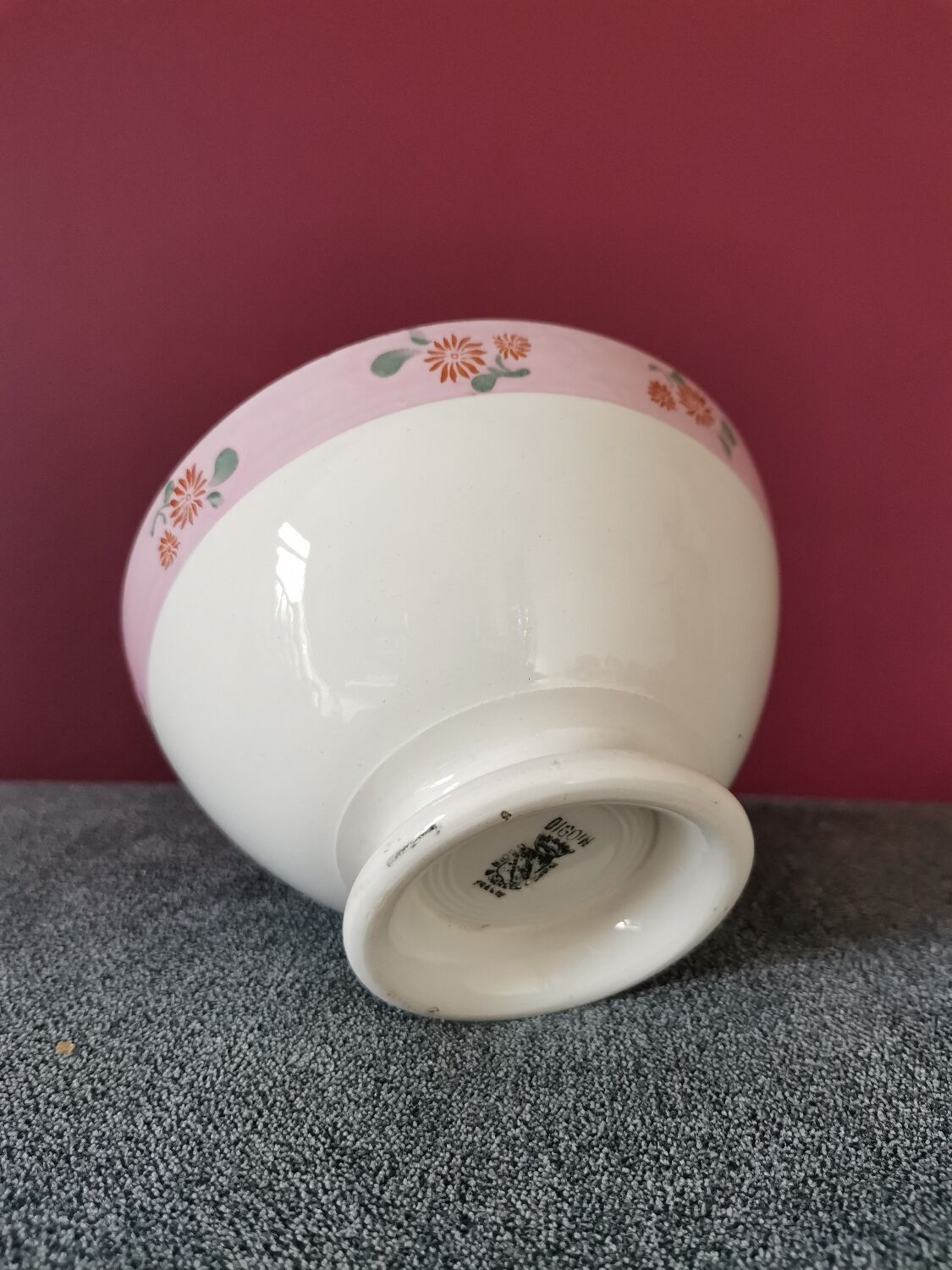 Pink Digoin Bowl