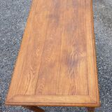Old oak table or desk 2 drawers