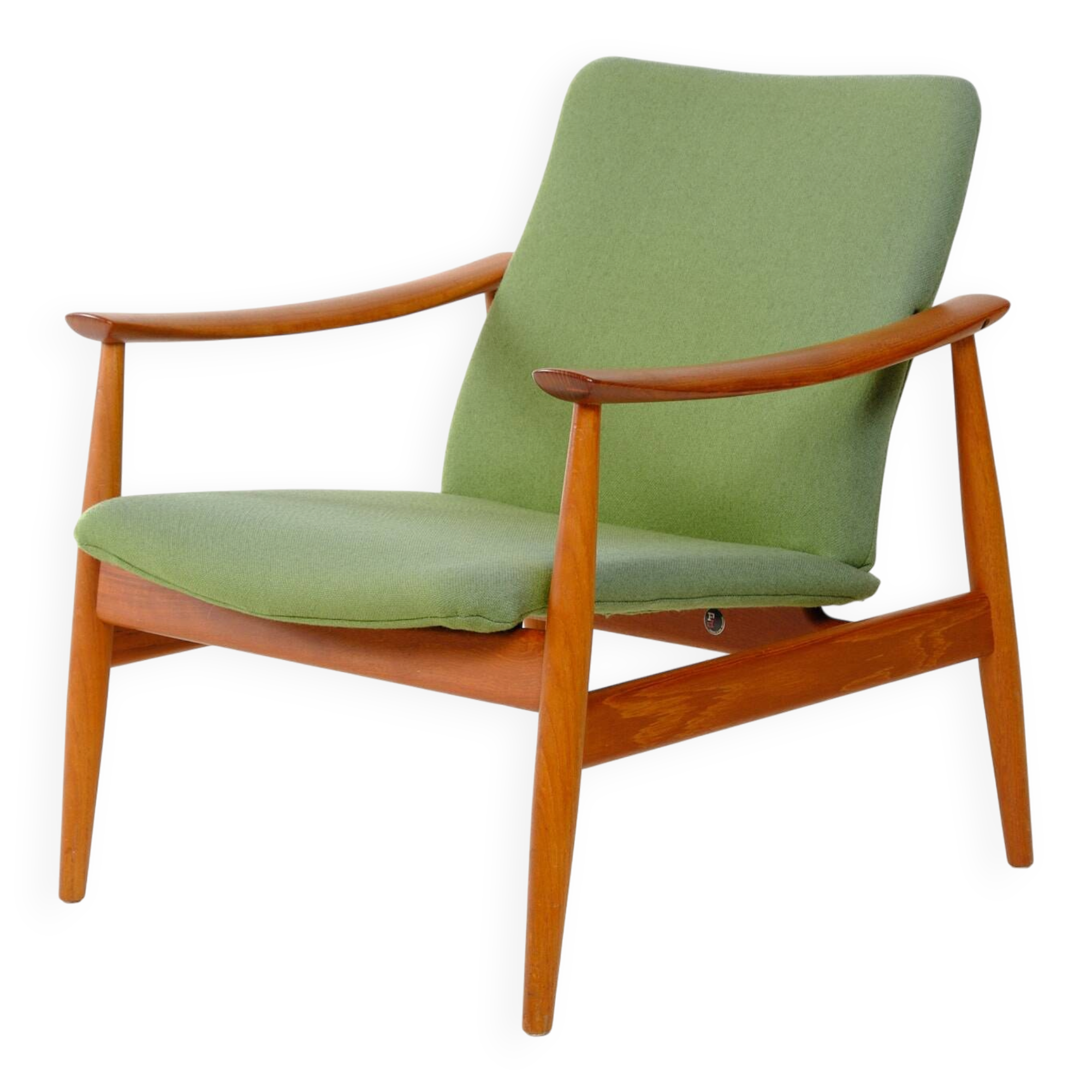 Fauteuil Arne Vodder FD 161, teck et laine