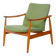 Fauteuil Arne Vodder FD 161, teck et laine