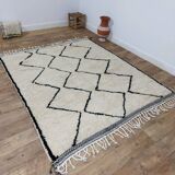 Handmade Moroccan Berber rug 220 x 190 cm