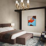 Figurative painting "in your arms" celestial