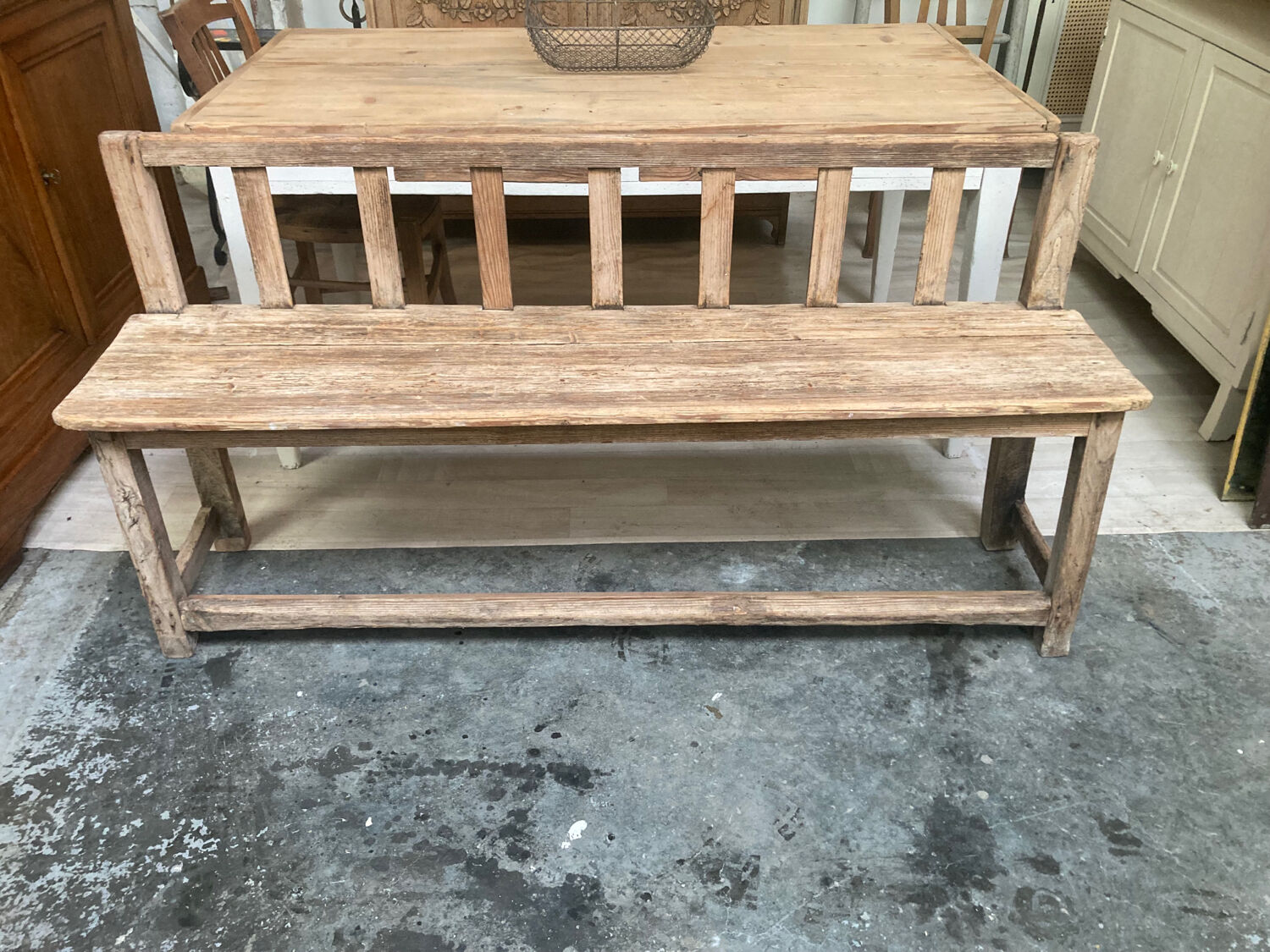 Wooden bench