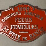 Competition plate agricultural feurs,1998