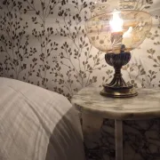 Pair of vintage Targetti bedside lamps - Candle bulb night lights