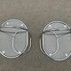 German chrome and glass bedside tables, 1981, set of 2