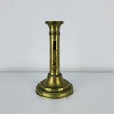 Golden brass candlestick, vintage