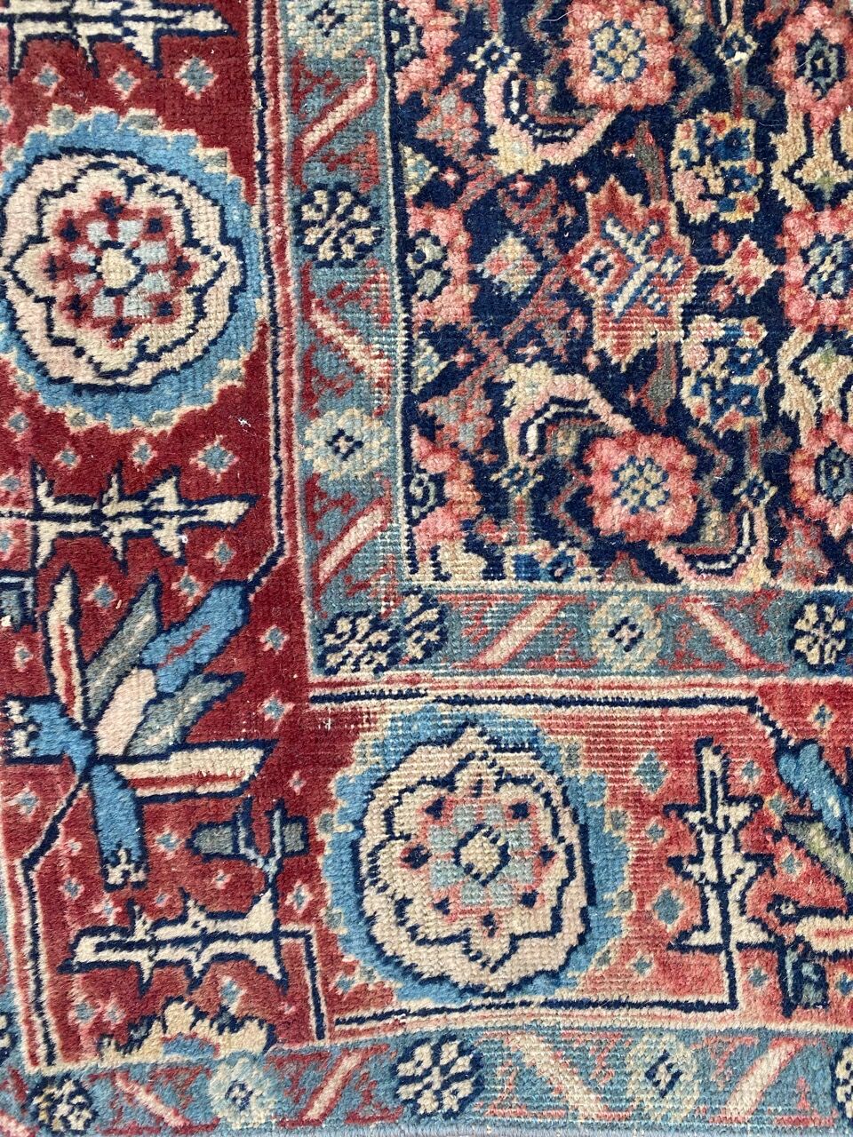 Antique Iranian Tabriz Handmade Rug 134x178 cm