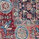 Antique Iranian Tabriz Handmade Rug 134x178 cm