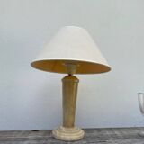 Beige alabaster art deco lamp